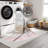 Machine Washable Nash Ivory/Brown Rug-1188680826
