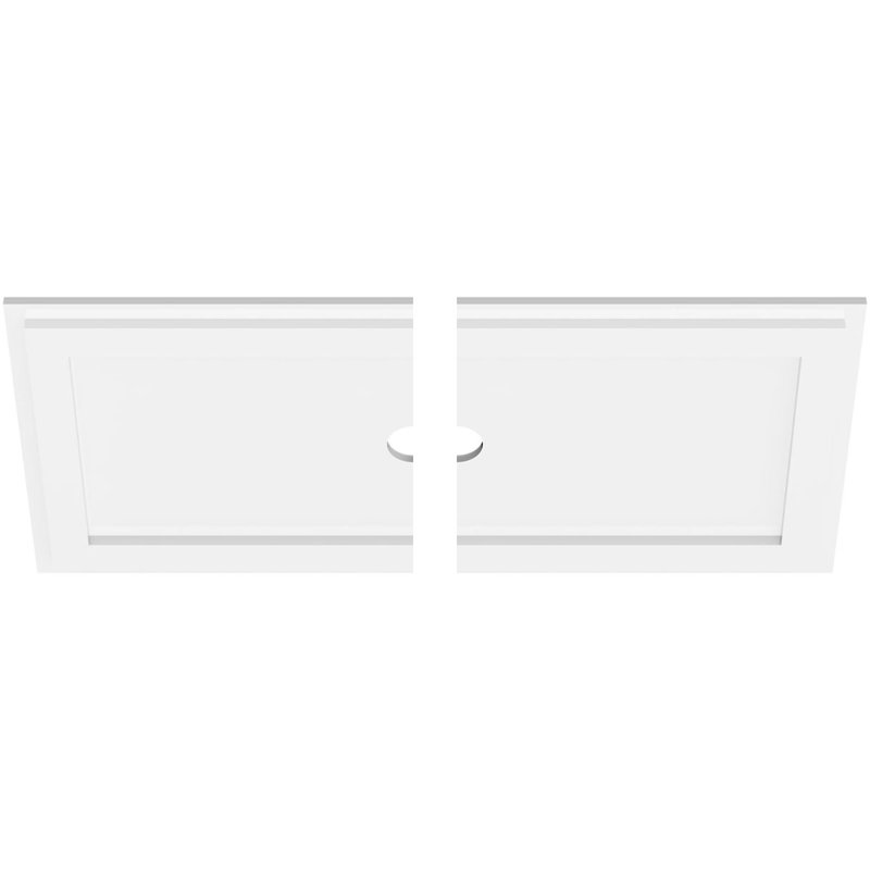 Médaillon de plafond rectangulaire rectangulaire en PVC de qualité architecturale, H 1 po x l 30 po x P 15 po