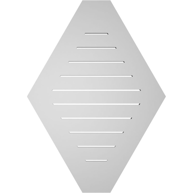 Évent horizontal fonctionnel à pignon en uréthane à surface horizontale Signature, H 36 po x l 26 po x P 1 po