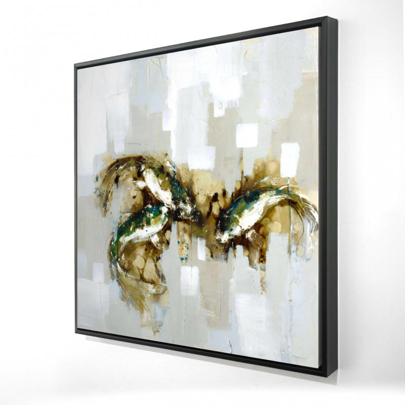 «Three Abstract Koi Fish»