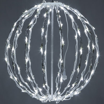 Fold-Flat LED Metal Sphere Light