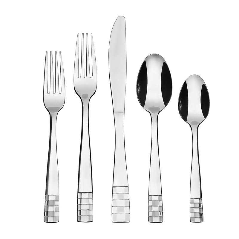 Checkmate Stainless Steel Mirror Polished Flatware Set - Service for 4