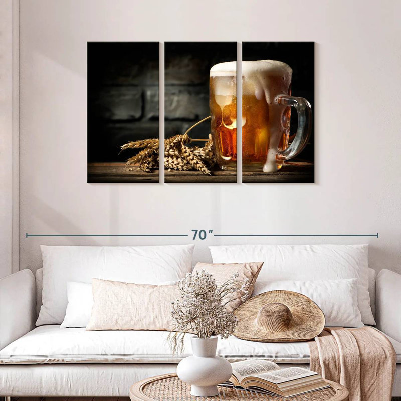 Yarlin Foamy Beer, 28" H x 45" W