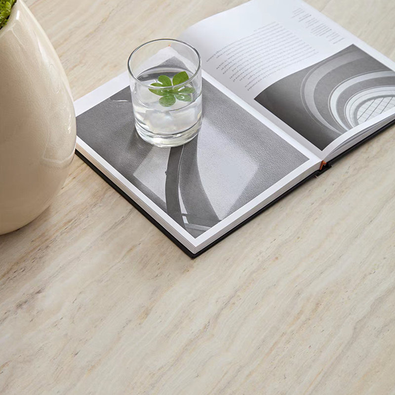 Table basse moderne simple wabi-sabi, H 12 po x L 39,37 po x l 39,37 po