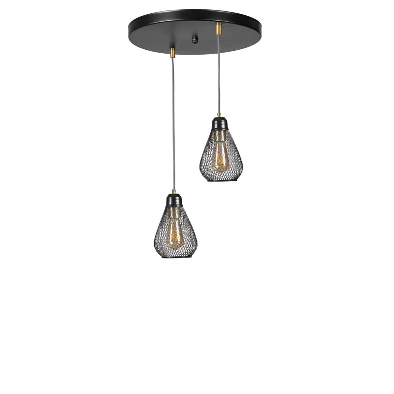 Chandle Chandelier, Gold/Black