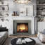 Lenwood Traditional Wood Fireplace Mantel Surround Kit Includes Wooden Mantel Surround & Shelf-694737897-694737899