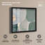 Tableau mural grand format « Teal Fluidity Shadowbox » par Art Remedy, cadre noir, 30 x 30 cm-7680773-7680783