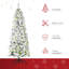 Arbre de Noël artificiel avec 250 lumières, 462 pointes et assemblage simple