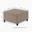 Large Square Storage Ottoman With Wooden Legs, Upholstered Button Tufted Coffee Table-1405375739