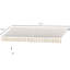 Auvent de patio rétractable 12 pi x 10 pi - Pare-soleil et eau, manivelle manuelle, tissu 280G / m², cadre en aluminium, pour cour, beige protégé, actionné, terrasse