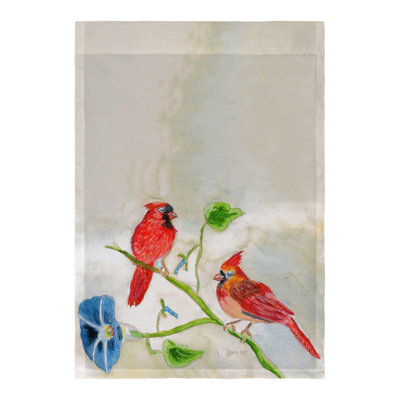 Cardinals Double Sided Polyester Animal Garden Flag