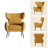 Wingback Chair Soft Upholstered Modern Accent Chair