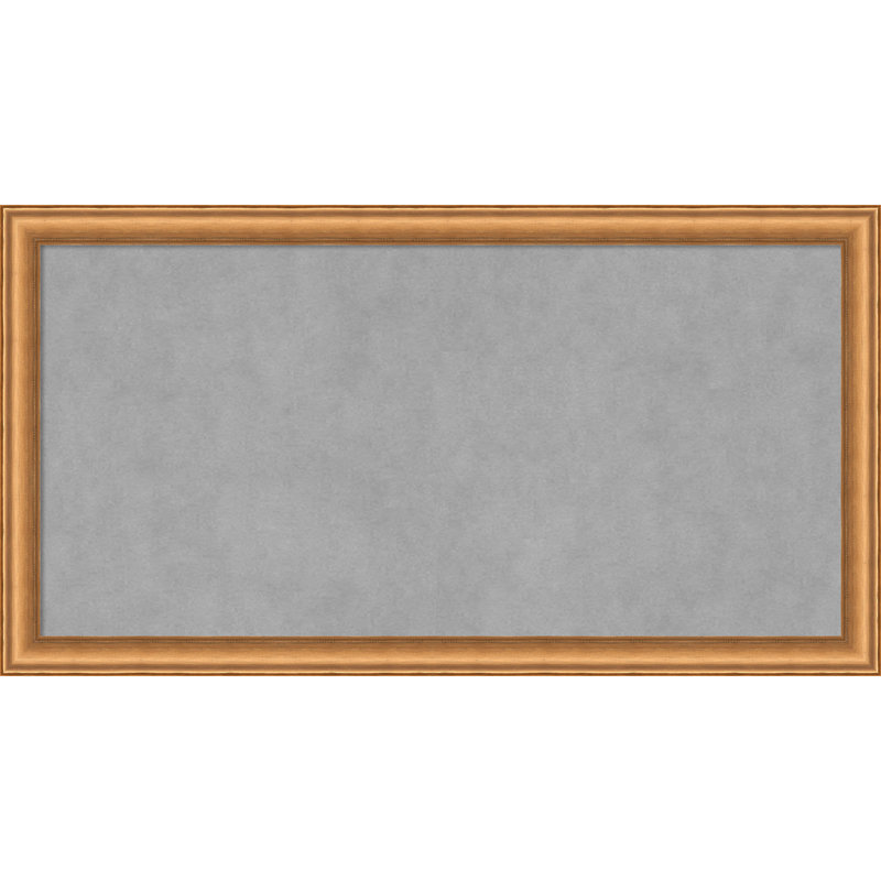 Tableau magnétique magnétique en métal, 14" H x 26" W, Or