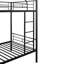 Lit superposé en métal, structure en acier durable avec conception peu encombrante pour la chambre à coucher-1678301577