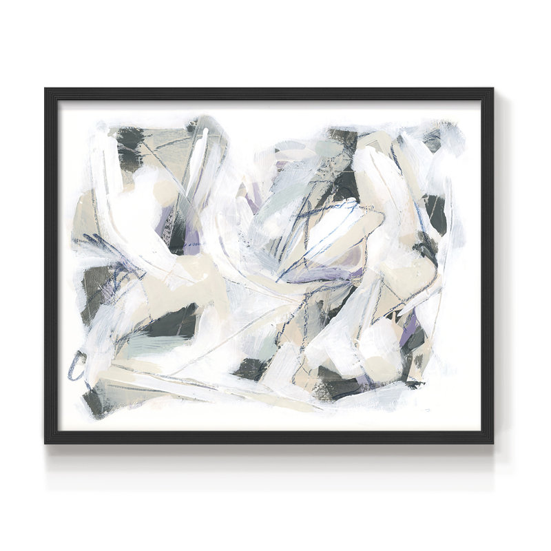 Hélice arctique I - reproduction encadrée - réarmable, H 8 po x l 10 po, Noir, noir, noir, noir