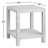 Shinda Raffia Square End Table