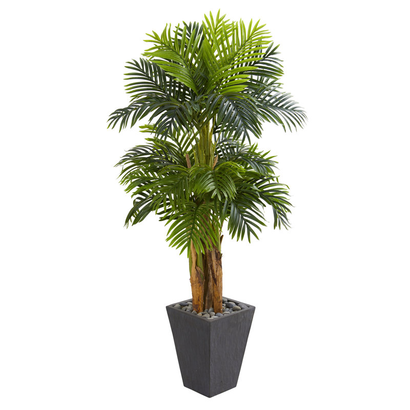 Arbre de palmier artificiel 66" dans un pot de fleurs