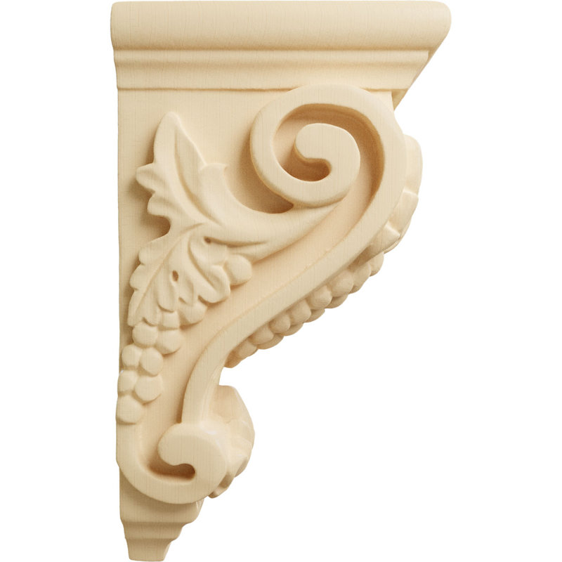 Grand corbeau de raisin, Aulne, 3,5 po x 7 po x 4 po