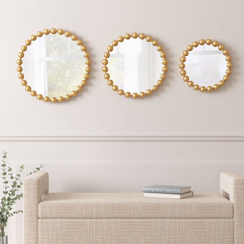 Ensemble de 3 miroirs ronds