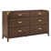 6 Drawer 64" W Solid Wood Dresser