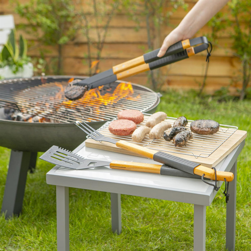 Wooden BBQ Tools, Black