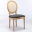 Chaise de salle à manger en lin-1208298087
