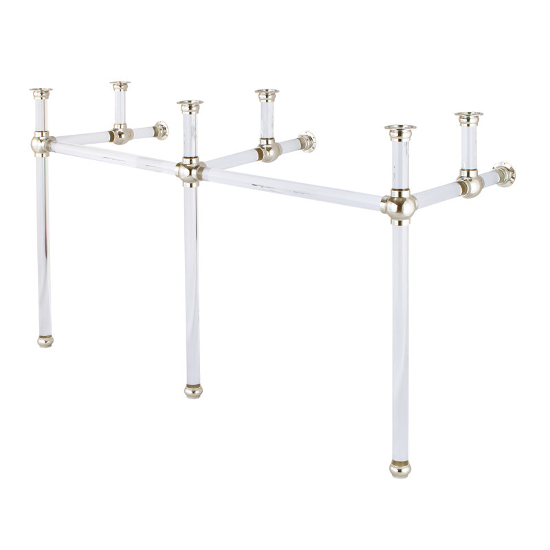 Empire 50.75'' W Double Bathroom Vanity Base, Chrome