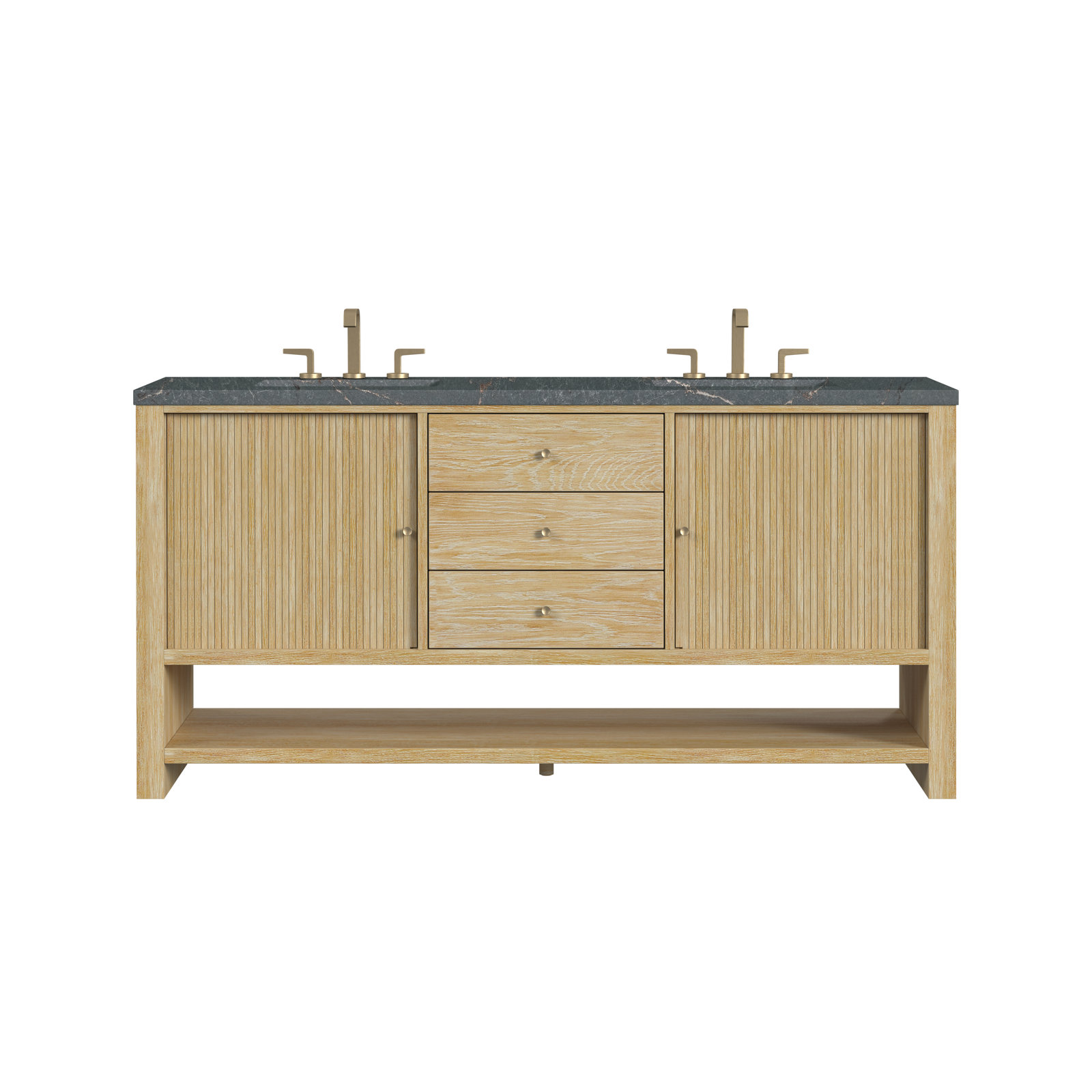 Marigot 72'' W Double Vanity, Parisian Blue, 8" Widespread