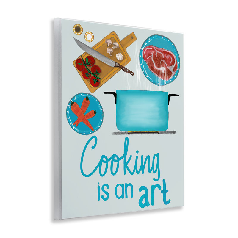 «Kitchen Is An Art», plaque murale, design par Christine Becker