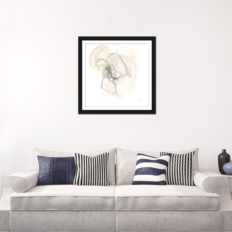 «Infinite Variable II», reproduction sur toile, Papier beaux-arts encadré noir, Blanc, H 24 po x l 24 po x P 1 po