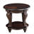 Round End Table, Wood Side Table With Shelf For Living Room