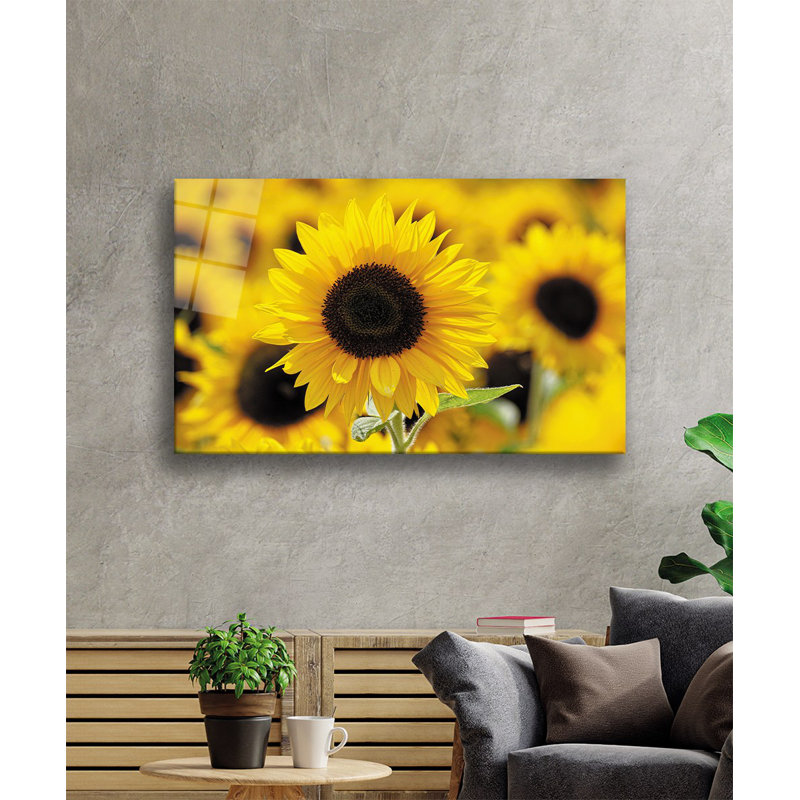 Élégante peinture décorative en verre trempé 18,1 po x 28,3 po | 100% verre trempé, épaisseur: 0,16 pouce | Superbe œuvre d'art pour la décoration intérieure, le salon et les espaces de bureau, durable et facile à nettoyer