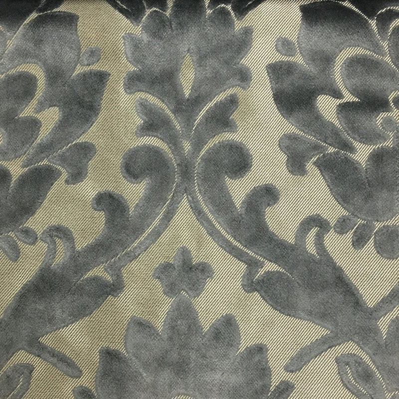Tissu en similicuir 40% viscose, 60% Nottingham Performance, Acier