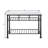 Freyja  White Cultured Marble Top & Gray Finish Kitchen Island(No Include Stool)