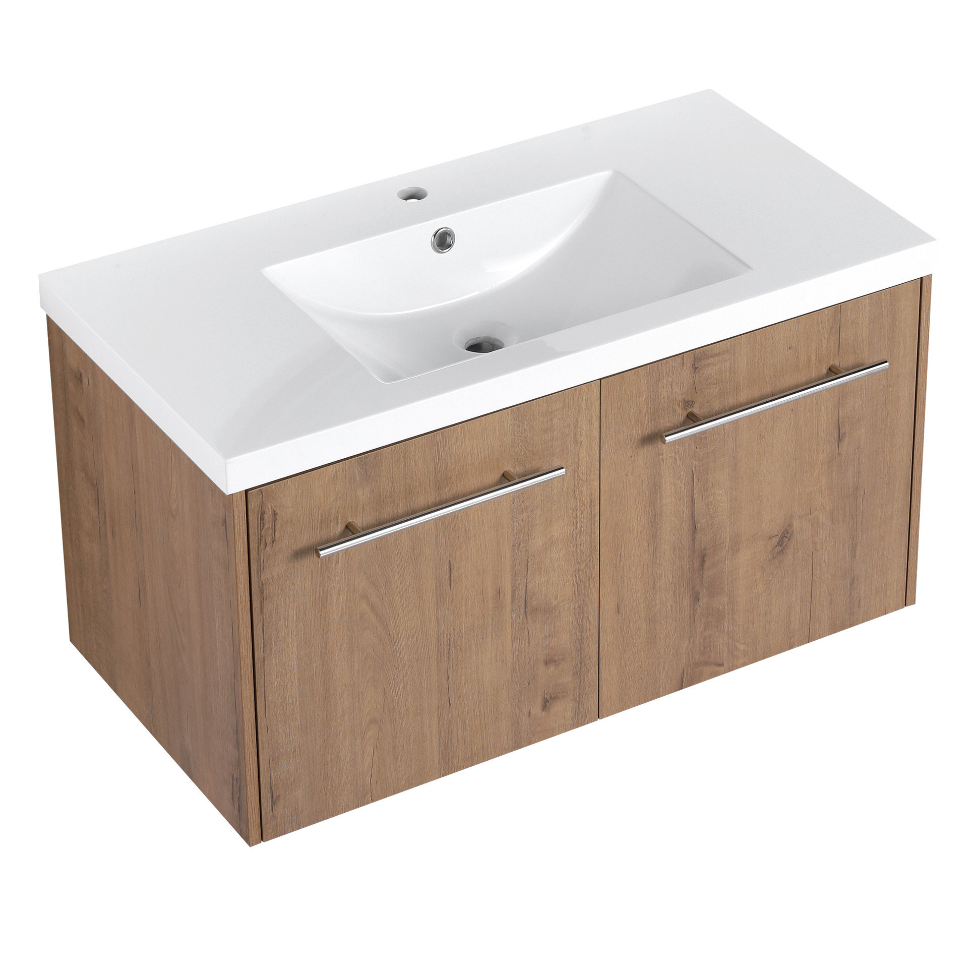Ebern Designs 36 Inch Bathroom Sink Storage Cabinet Kit Kit, Soft ...