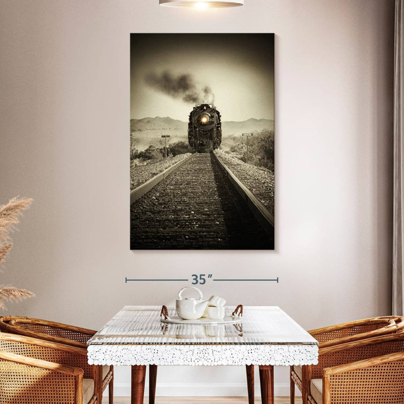Mehar Train Arrival II, 51" H x 34" W