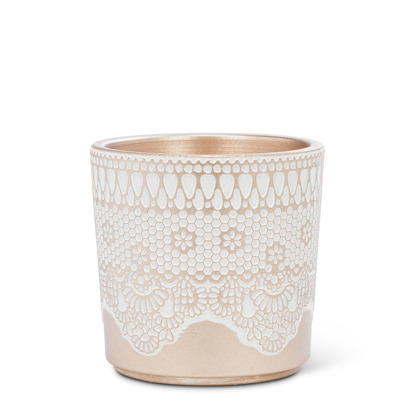 Wade Ceramic Cachepot, 4.2" H x 4.2" W x 4.2" D