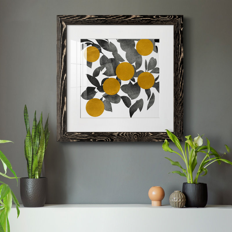 «Shadow Branch IV», reproduction encadrée de qualité supérieure - prête à être accrochée, H 35,5 po x l 35,5 po x P 1,5 po