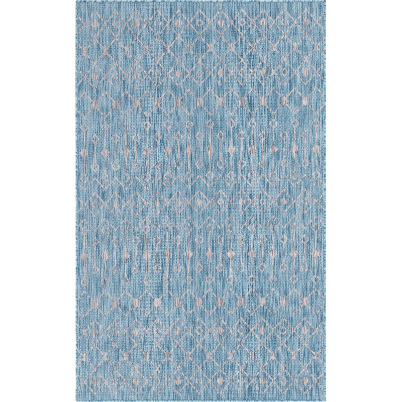 Kimber Geometric Indoor / Outdoor Rug, Rectangle 5'1" x 8'