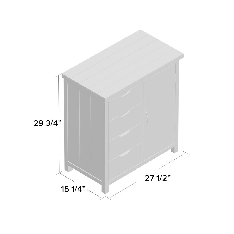 Dumas Solid Wood Accent Cabinet