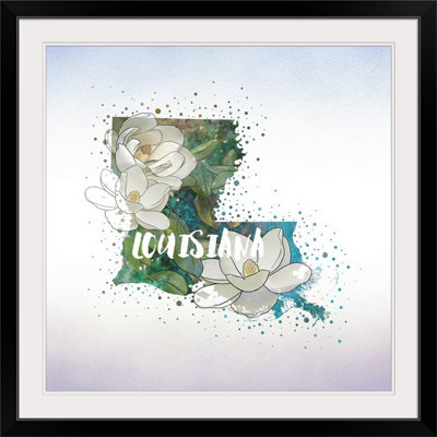 « louisiana state fleur (magnolia) », impression