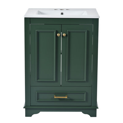 24'' Bathroom Vanity with Ceramic Sink