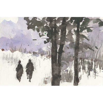 Woodland Sketch I - Wrapped Canvas Painting