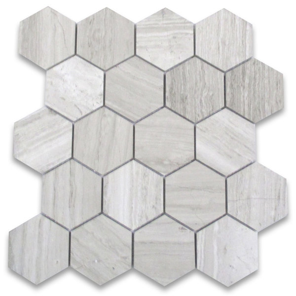 12" x 11" Marble Mosaic Wall and Floor Tile