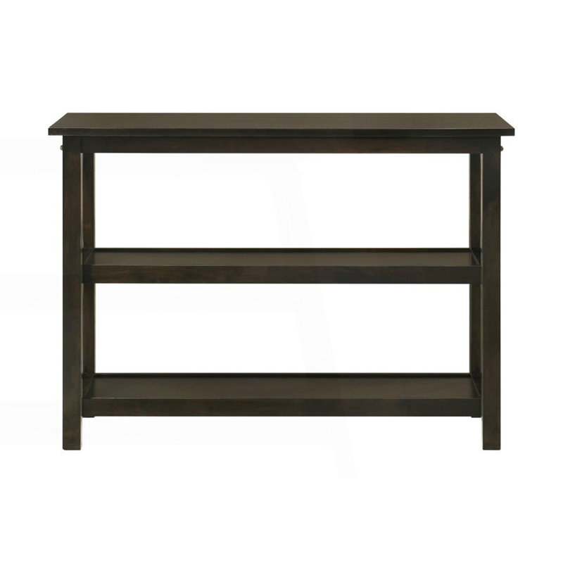 Console à 2 tablettes pour l'entrée, derrière le canapé