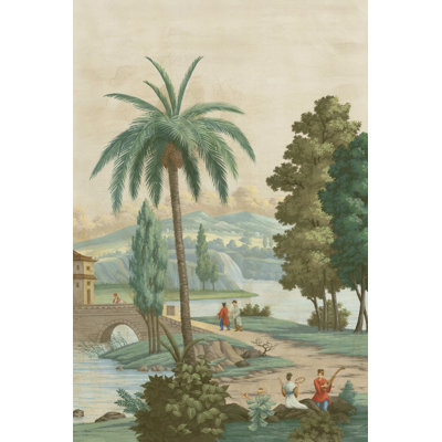 «Palm Paysage I» par Paul Montgomery - peinture sur toile tendue