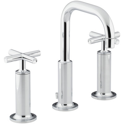 Purist Widespread Bathroom Faucet with Drain Assembly