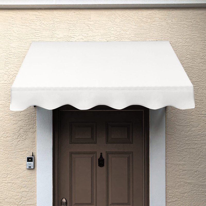 Auvent fixe en tissu acrylique San Francisco Awntech, H 24 po x l 40,5 po x P 42 po, Blanc