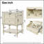Meuble-lavabo de 24 po au design rétro avec lavabo en céramique et tablette ouverte, idéal pour un rangement élégant et fonctionnel-129488770