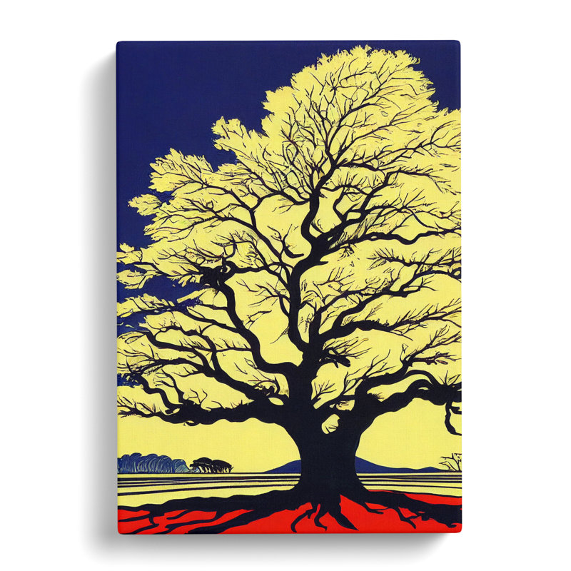 Oak Tree Pop - Wrapped Canvas, 60cm H x 40cm W x 3cm D